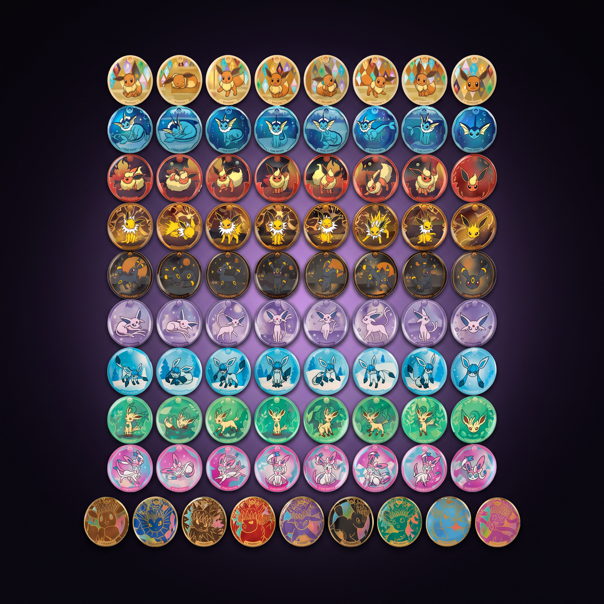 Eevee Badge Set