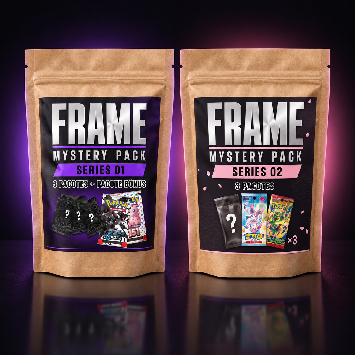 (BR + JPN) Bundle Frame Mystery Pack + Ilustration Rare